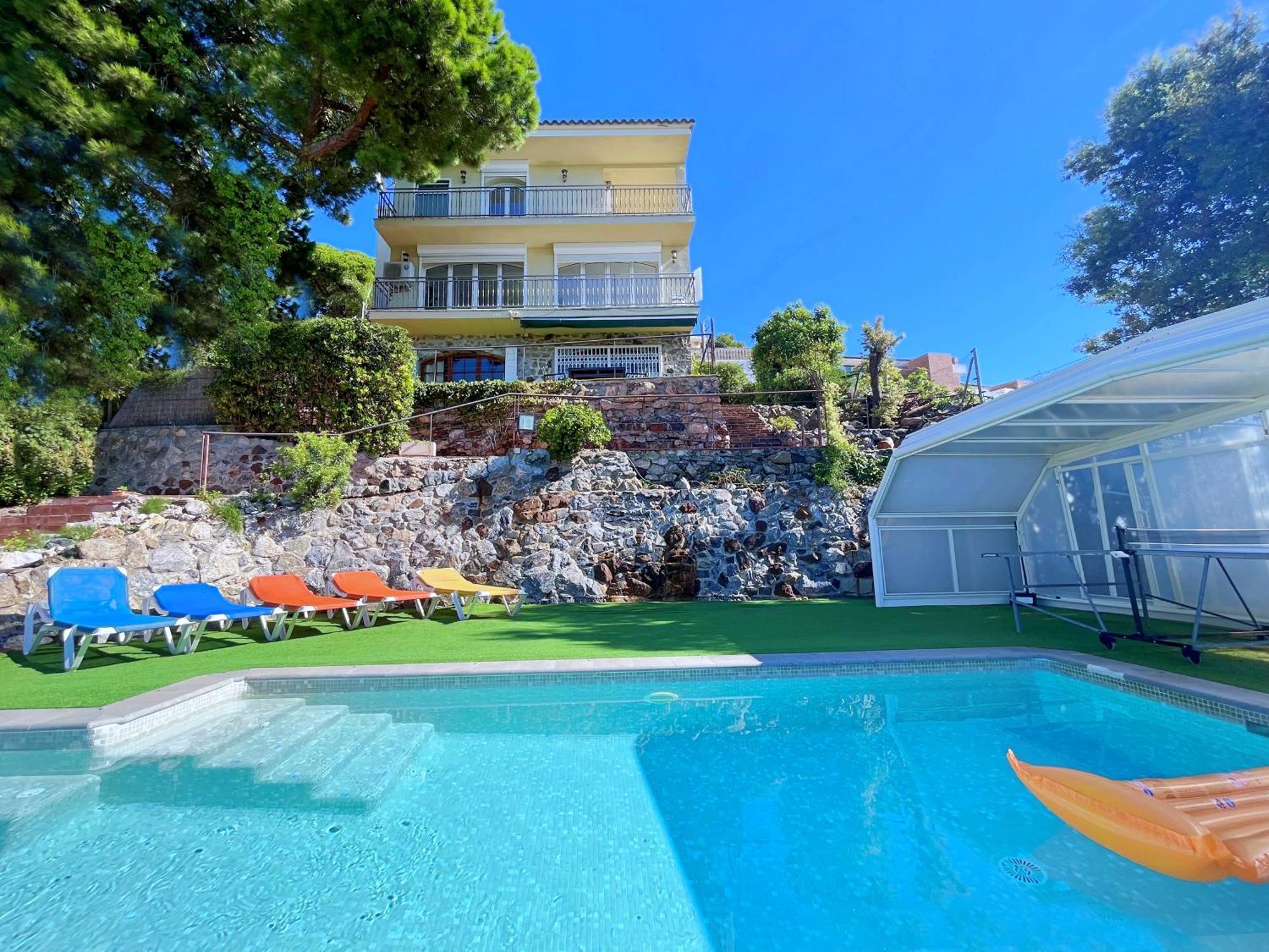 Villa Con Piscina Privada Climatizada 29ºc Santa Susanna Exterior photo